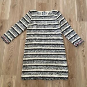 Mystree Striped Tufted Dress